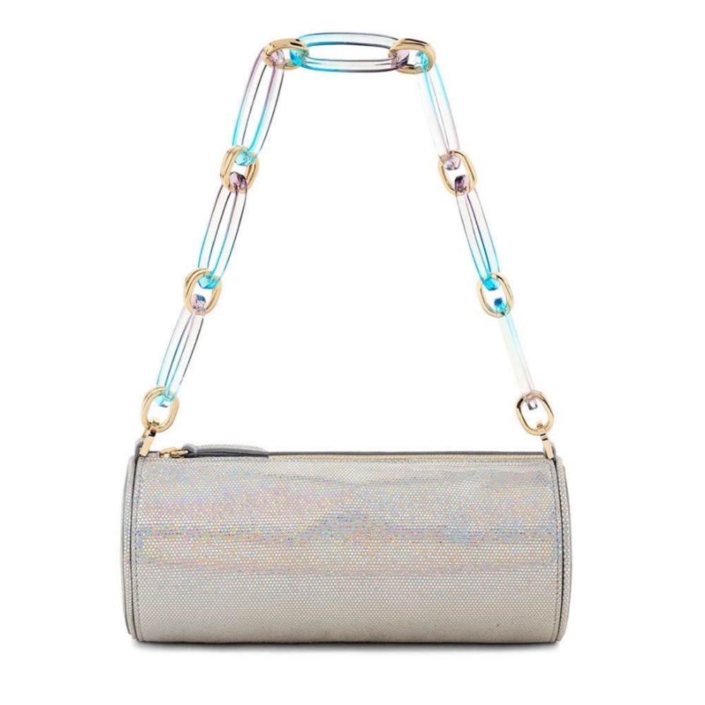 Les Petits Joueurs
Silver Emma Glossy Chain Bag 🍾